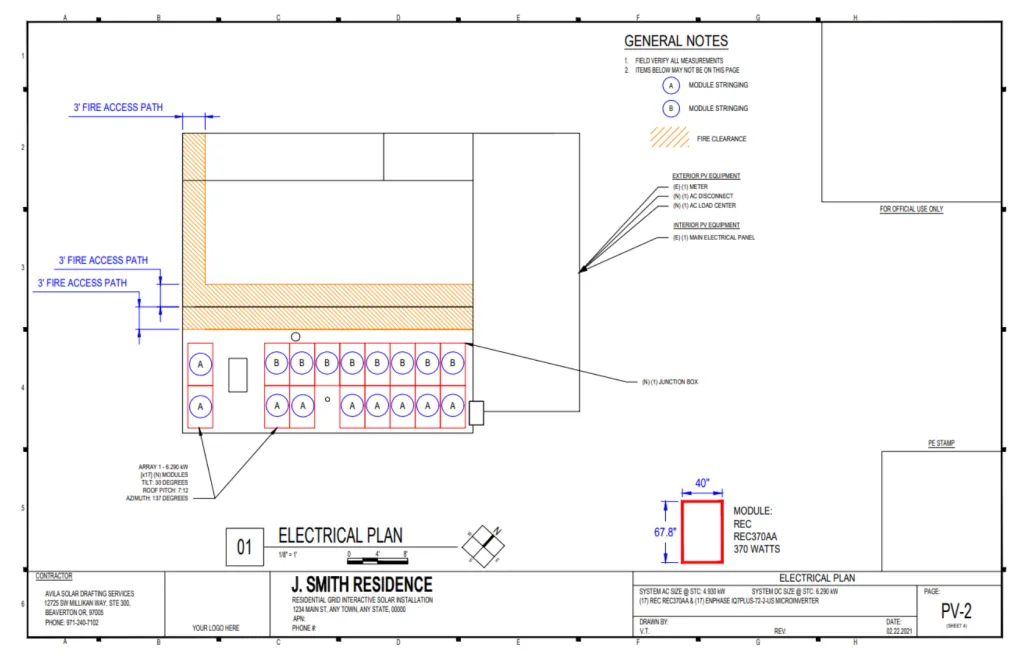 How To Read A Single Line Diagram (SLD) | Solar Plansets LLC